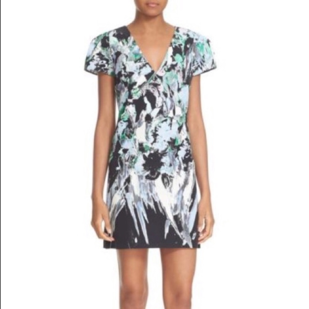 Milly’s painted abstract floral dress size 2